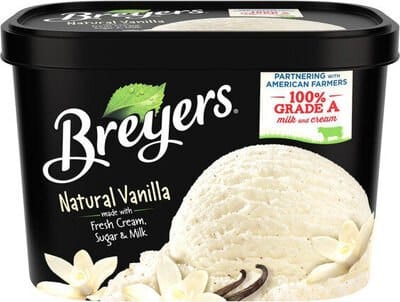 Breyers Ice Cream packaging