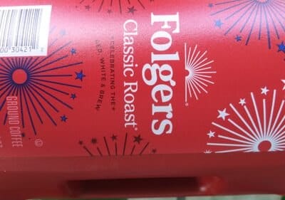 Folgers Coffee packaging