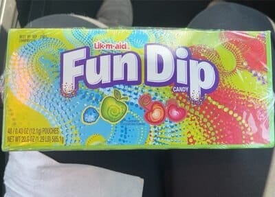 Fun Dip packaging