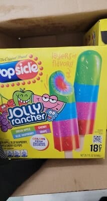 Popsicle Ice Pops packaging