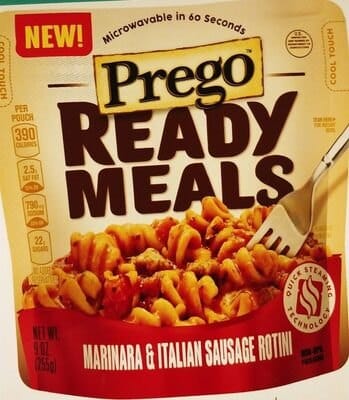 Prego Pasta Sauce packaging