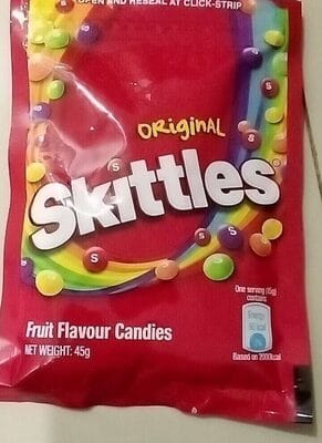 Skittles packaging