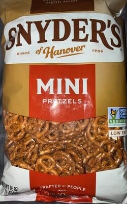 Snyders of Hanover Pretzels packaging