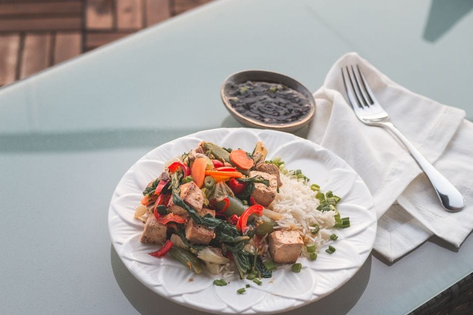 Vegan Stir Fry (Crispy Tofu and Vegetables)