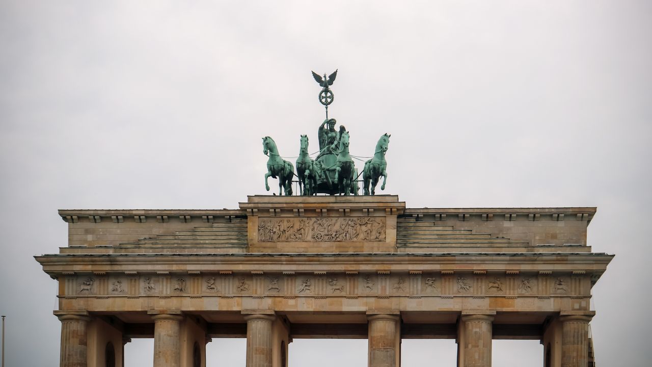 The historic Brandenburg Gate in Berlin, a symbol of Germany's unity and history.